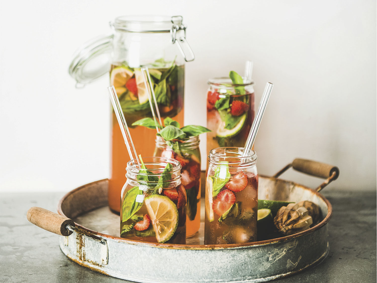 Strawberry Basil Lemonade